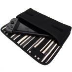 Nintendo Switchケース（ブラック・カーボンストライプ）--suono（スオーノ）ハンドメイド