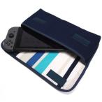 Nintendo Switchケース（ネイビー・ストライプ）--suono（スオーノ）ハンドメイド