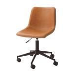 デスクチェア キャメル ワークチェア ソフトレザー パソコンチェア 椅子 イス 学習椅子 回転式 昇降機能 キャスター付き 在宅勤務 リモートワーク 高級感