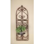 ウォールアラベスク ウォールデコレーション アイアン 花台 おしゃれ レトロ モダン 壁掛け アンテ ...