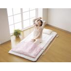 足入れポケット付きホットマット ショートタイプ ピンク 95×80cm 足をスッポリ包み込むポケット型 末端 冷え 寒さ対策 防寒 あったか 暖かい