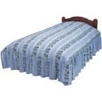 Yahoo! Yahoo!ショッピング(ヤフー ショッピング)フリル付き ベッド布団カバー セミダブル  綿100％ ピンク ブルー おしゃれ かわいい 花柄 上品 北欧 ドレスアップ フラワー柄 オシャレ