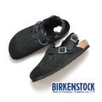 ビルケンシュトック BIRKENSTOCK "TOKIO SHEARLING" トキオ シアリング クロッグボアサンダル スエード ブラック ナロー 幅狭 1028328 レディース