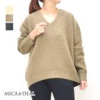 ショッピングsale 【セール/20%OFF】MICA&DEAL マイカアンドディール ラクーンVネックプルオーバーニット 0125408339 レディース【SALE】【返品・交換不可】