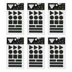  отражатель наклейка черный 6 комплект Yamato отражатель отражающий наклейка отражающий стикер предотвращение преступления предотвращение бедствий транспорт безопасность уличный кемпинг ходить на работу посещение школы часть ..