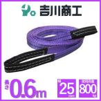ベルトスリング 長さ0.6ｍ 幅25mm スリングベルト 玉掛 クレーン 吊具