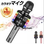 カラオケマイク bluetooth ワイヤレスマイク 家庭用 高音質 スピーカー内蔵 ノイズキャンセリング LEDライト付き 技適マーク取得 家庭用 Bluetooth スピーカー