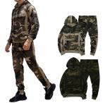  мужской тренировочный верх и низ в комплекте джерси верх и низ камуфляж Parker + брюки-джоггеры выставить осень одежда осень предмет 