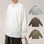 ポロシャツ 長袖 polo トップス 長袖ポロ 秋服 秋物 無地 ゆったり メンズ レディース ファッション 父の日