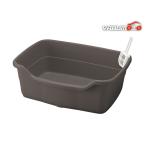 la pre кошка туалет глубокий type 60 темно-серый глубокий type тип кошка туалет Richell бесплатная доставка 