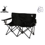  Captain Stag Gracia стул bench черный стул 2 местный . держатель для напитков есть складной кемпинг уличный UC-1877 бесплатная доставка 