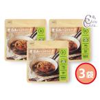 IZAMESHI 煮込みハンバーグ 豚肉 牛肉使用 190g入 3袋 レトルト 636340 ハコ無し 保存食 非常食 税率8％