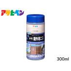 アサヒペン 水性 屋外用ニス ツヤあり透明 300ml 屋外 玄関ドア 外板 フェンス 耐久性 変色防止