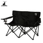  стул bench Gracia ( черный ) Captain Stag UC-1877 / упаковочный пакет есть простой сборка держатель для напитков складной уличный отдых чёрный CAPTAIN STAG