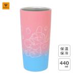 塗り真空タンブラー 440ml スティッチ ヤクセル 81986 / 保温 保冷 コップ カップ ステンレス 二重構造 かわいい ディズニー Disne WD ピンク バイカラー ギフト