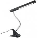 YAZAWA 5W белый цвет LED гибкий светильник с зажимом черный Y07CFLE05N13BKya The wa