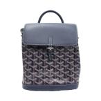 GOYARD ゴヤール 3way バッグ アルパン ミニ バッグパック リュックサック ハンドバッグ PVC レザー ネイビー シルバー金具
