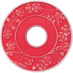  скала .(Iwachu) котел . круг Sakura большой серебряный / красные цветы сливы цвет большой 17304 юг часть металлический контейнер 