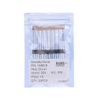 HUABAN 20PCS 1N5818 Schott ключ шероховатость a диод 1A 30V DO-41 (DO-204AL) Axial 5818 1 Amp