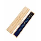  палочки для еды серебряный Sakura цветок синий . коробка * упаковка имеется День отца .. san подарок [P-1]