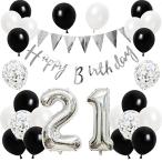  день рождения ba Rune способ судно комплект украшение установка 21 лет happy birthday Galland день рождения украшение happy день рождения большой цифра бумага дуть снег способ судно 