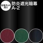 暗幕 生地カット売り 10cm単位 アンマクヤオリジナル カネカロン暗幕 A-2 生地幅100cm 遮光1級 防炎 裏面3色 国産 日本製 遮光カーテン 防炎カーテン 撮影 背景