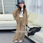 韓国子供服風 女の子スーツ 2点セットジャケット＋パンツ 卒園式 入学式 フォーマル ドレス スーツ  子ども服 女の子