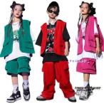 ヒョウ柄 オーバーオール ピンク キッズ ダンス衣装 ヒップホップ セットアップ 子供服 チアガール 女の子 男の子 トップス 上下セット おしゃれ かっこいい 派