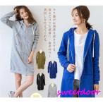 パーカー レデース 裏起毛 スウエット 秋 冬 長袖 フード付き パーカーコート 秋コート 無地 パーカーワンピ ワンピース 大きいサイズ チュニック 30代