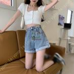 デニム ショートパンツ レディース 白 短パン パンツ ジーンズ ジーパン ズボン ボトムス 春 夏 春夏 デニムショートパンツ ビーチ 大人 ショーパン