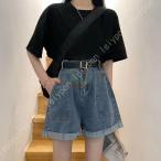 デニム ショートパンツ レディース 白 短パン パンツ ジーンズ ジーパン ズボン ボトムス 春 夏 春夏 デニムショートパンツ ビーチパンツ 大人 ショーパン