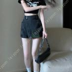 デニム ショートパンツ レディース 白 短パン パンツ ジーンズ ジーパン ズボン ボトムス 春 夏 春夏 デニムショートパンツ 大人 ショーパン ストリート