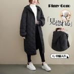 コート ジャケット 中綿コート レディース ロング丈 軽い 秋冬 厚手 ベンチコート アウター 中綿ジャケット フード付き 防寒 暖かい 大きいサイズ