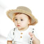 ベビー麦わら帽子ハット子供キッズカ...