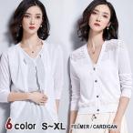 サマーニット シースルー カーディガン 2タイプ 夏 レディース 薄手 サマーカーディガン ドルマン シェルライク ボタン 肩掛け シンプル 夏 長袖 プロ