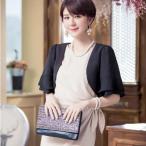 ショッピングレディ 夏 ボレロ ジャケット カーディガン 5分袖 結婚式 春 春新作 夏 フォーマル 二次会 入学式 およばれ パーティー 演奏会 羽織物 羽織り アウター ショート丈 レディ