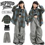 キッズ ダンス衣装 男女 チェック柄 セットアップ キ