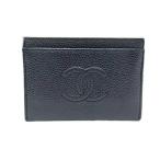  Chanel CHANEL здесь Mark футляр для карточек футляр для визитных карточек черная икра s gold A13508 черный чёрный [ б/у ][ степень A][ прекрасный товар ]