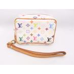  Louis Vuitton tu разрозненный wapiti монограмма многоцветный M58033b long Mini сумка LV белый белый [ б/у ][ степень B][. сделка цена ]