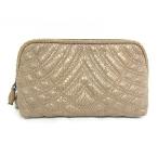  Bottega Veneta BOTTEGA VENETA питон косметичка бежевый светло-коричневый цвет [ б/у ][ степень A][ прекрасный товар ]