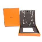 HERMES Hermes 925 серебряный колье she-n Dunk rufa Randall [ б/у ][ степень A][ прекрасный товар ]