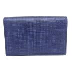  Loewe LOEWE футляр для визитных карточек LINENlinenBUSINESS CARDHOLDER футляр для карточек кожа телячья кожа темно-синий [ не использовался ][ степень S][ первоклассный прекрасный товар ]