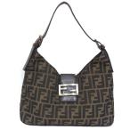 フェンディ FENDI ショルダーバッグ ズッカ柄 26569 ファスナー式 キャンバス/レザー ワンショルダー 【中古品】【程度B】【良品】
