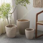 プランターポット 室内用プランター陶器鉢 素焼き鉢 植木鉢 深鉢 サボテンポット おしゃれな観葉植物用の鉢 植物用プラントポット 穴あけ特大 シンプル調