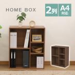 エイ・アイ・エス A4ファイルホームボックス 2列 幅60×奥行29.2×高さ70.6cm ブラウン MBA-800 BR