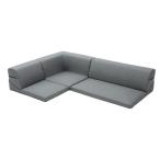 セルタン CELLUTANE ローソファ「IORI 」3点セットA318-606GRY デニム調アッシュグレー