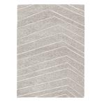 プレーベル ラグ 「ベイン」 140ｘ200cm グレー ※ホットカーペットカバー・床暖房対応