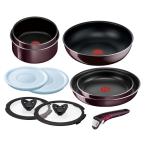 【在庫限り】ティファール(T-FAL) L43992 インジニオ・ネオ ヴィンテージボルドー・インテンス セット10【ガス火専用】