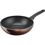 【期間限定大特価】ティファール(T-FAL) G17219 IHチタン・エクセレンス モカ ウォックパン 28cm【IH対応】