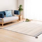 【大処分SALE特価！】[185X240]イケヒコ・コーポレーション インド綿ラグア-バンBL 約3畳 ブルー